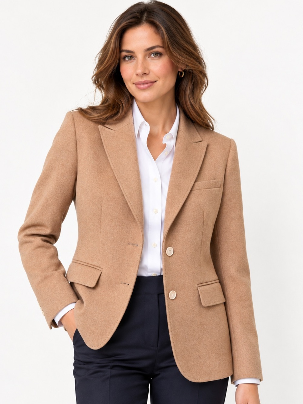 Brooks Brothers 100% Camel Hair Blazer Size 4 NWOT $798 Retail Made in Portugal.
